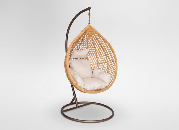 Závěsné křeslo RELAX naturální / béžové / hnědé FAT4804