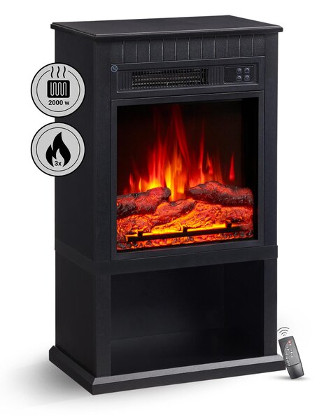 Elektrický krb BALDERIA Ember – výkon a 2000 W, erný