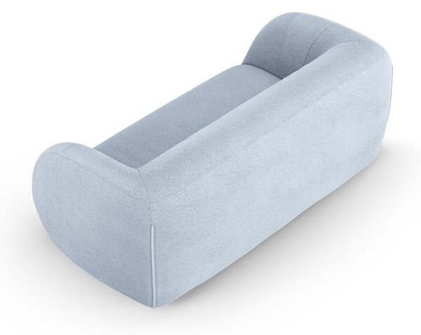 Světle modrá pohovka z textilie bouclé 210 cm Essen – Cosmopolitan Design
