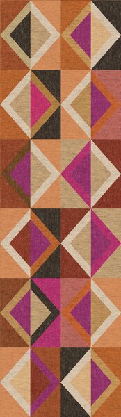 Geometrická vliesová obrazová tapeta na zeď, hnědo-fialová, DGJOY4042-260, Joy, Masureel