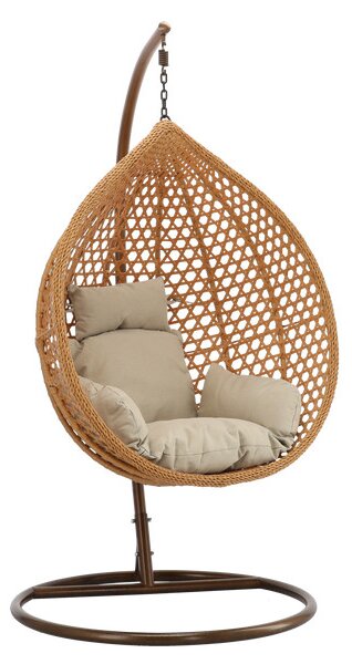 Závěsné křeslo RELAX naturální / béžové / hnědé FAT4804
