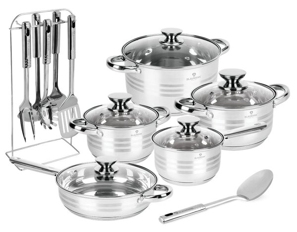 BLAUMANN Sada nádobí nerez 17 ks Jumbo Gourmet Line BL-4119