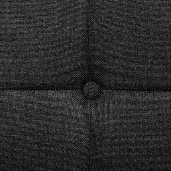 Polohovací postel Tkanina DUKE 90 x 200 cm Tmavě šedá