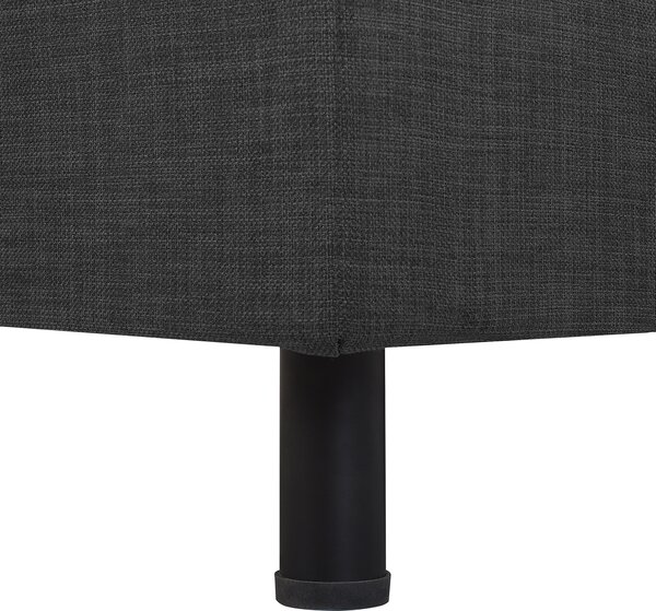 Polohovací postel Tkanina DUKE 90 x 200 cm Tmavě šedá