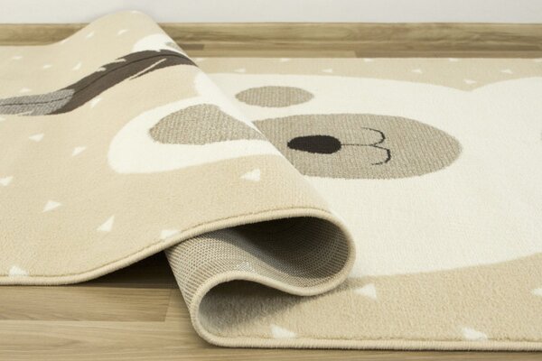 Dětský koberec Luna Kids 534222/97955 - Medvídek indián, sloní kost