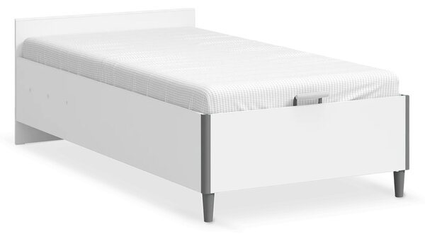 Čilek Studentská postel s úložným prostorem vyklápěcí bez čela 100x200 cm White
