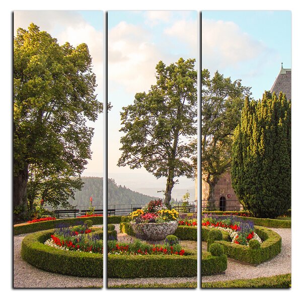Obraz na plátně - Sestříhané keře v parku - čtverec 3250B (75x75 cm)