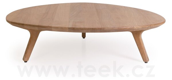 Manutti Konferenční stolek Torsa, Manutti, 101x98x24 cm, rám teak, deska brushed teak