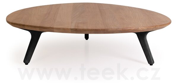 Manutti Konferenční stolek Torsa, Manutti, 101x98x24 cm, rám teak, deska brushed teak