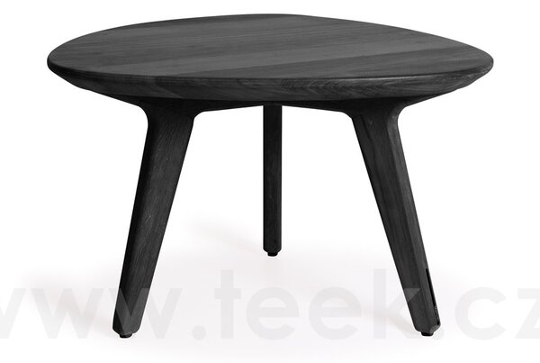 Manutti Konferenční stolek Torsa, Manutti, 62x60x35 cm, rám teak scuro - mořený černý teak, deska brushed teak