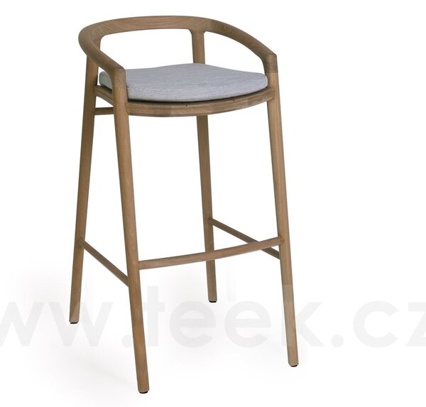 Manutti Teakové vyšší barové křeslo Solid, Manutti, teak, bez sedáku