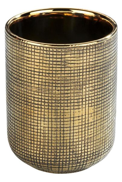 WENKO 24400100 - Pohárek na kartáčky RIVARA 7,5x9,5 cm zlatá