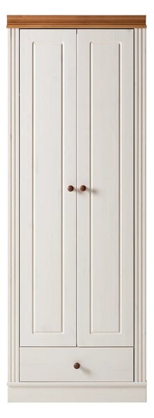 Bílá šatní skříň z borovicového dřeva 65x180 cm Anita – Støraa