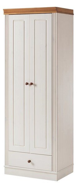 Bílá šatní skříň z borovicového dřeva 65x180 cm Anita – Støraa