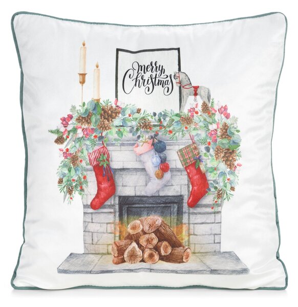 VÁNOČNÍ DEKORAČNÍ POVLAK NA POLŠTÁŘ COZY4 45X45 CM VZOROVANÝ