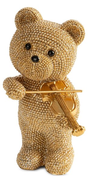 DEKORAČNÍ SOŠKA BEAR 8X13 CM ZLATÁ