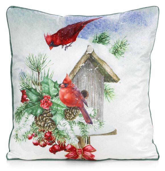 VÁNOČNÍ DEKORAČNÍ POVLAK NA POLŠTÁŘ COZY2 45X45 CM VZOROVANÝ