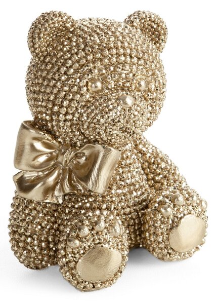 DEKORAČNÍ SOŠKA BEAR 6X8 CM ŠAMPAŇSKÁ
