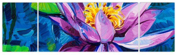 Obraz leknínu na vodě (170x50 cm)