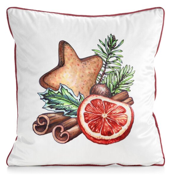 VÁNOČNÍ DEKORAČNÍ POVLAK NA POLŠTÁŘ COZY7 45X45 CM VZOROVANÝ