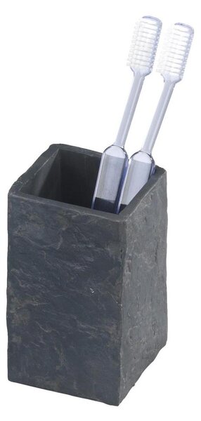 WENKO 17920100 - Kelímek SLATE ROCK 6,4x10,5 cm antracit