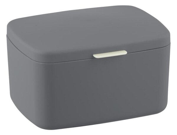 WENKO 23981100 - Box BARCELONA 19,5x16 cm antracit/lesk. chrom