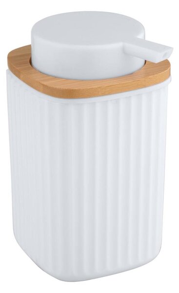 WENKO 25294100 - Dávkovač mýdla ROTELLO 8,9x12,7 cm bílá/hnědá