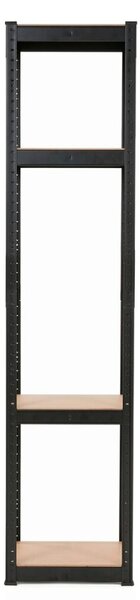 Kovový regál 180x40x40 cm 4 police SPRINGOS HA5282 černý
