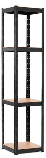 Kovový regál 180x40x40 cm 4 police SPRINGOS HA5282 černý