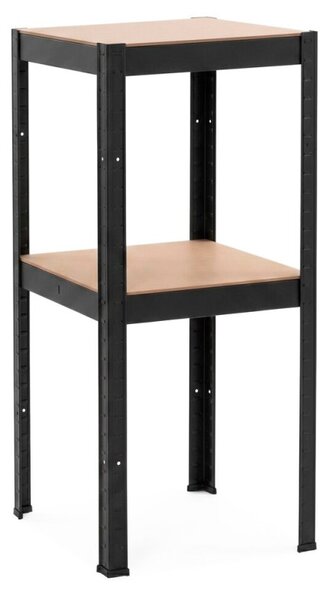 Kovový regál 180x40x40 cm 4 police SPRINGOS HA5282 černý