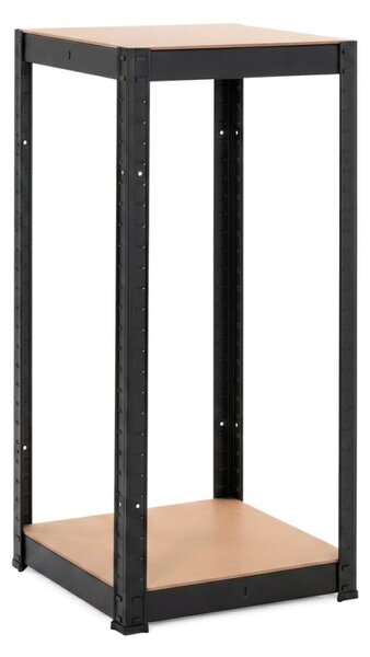 Kovový regál 180x40x40 cm 4 police SPRINGOS HA5282 černý