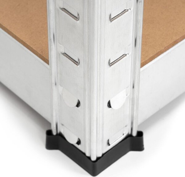 Kovový regál 180x40x40 cm 5 polic SPRINGOS HA5281 pozinkovaný