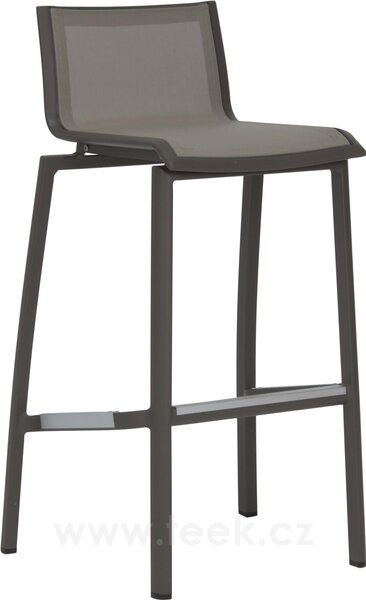 Stern Barová židle Allround, Stern, 57x52x100 cm, rám lakovaný hliník bílý (white), výplet textilen stříbrný (silver)