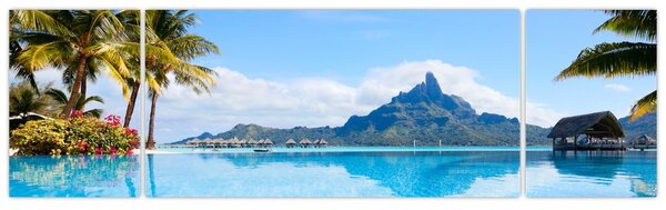 Obraz - Bora-Bora, Francouzská Polynésie (170x50 cm)
