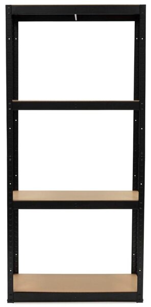 Kovový regál 174x80x40 cm 4 police SPRINGOS HA5283 černý