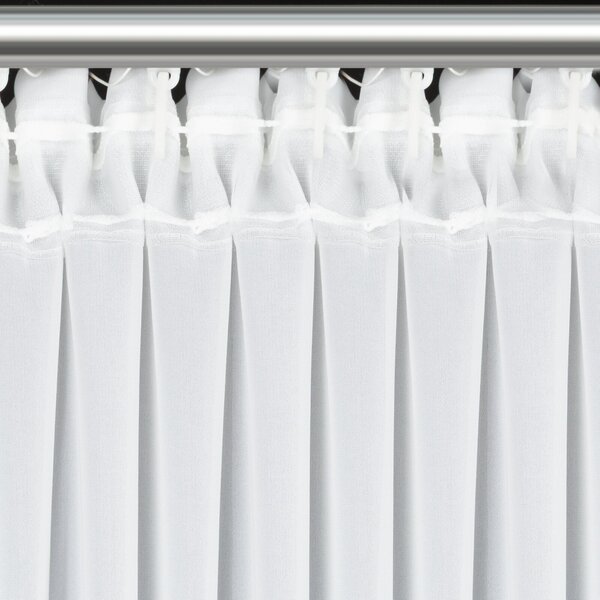 VÁNOČNÍ ZÁCLONA NA PÁSCE FLAKE 350X160 CM BÍLÁ