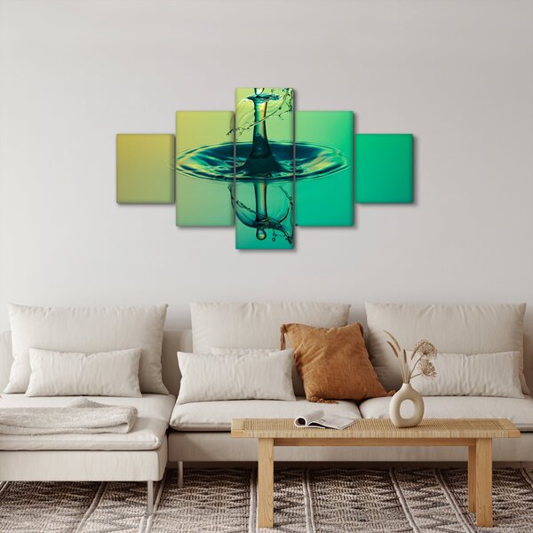 Obraz kapky vody (125x70 cm)