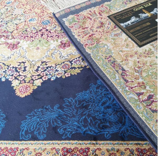 Koberec Exkluzivní Qum Silk 01 modrý