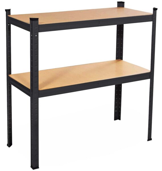 Kovový regál 174x80x40 cm 4 police SPRINGOS HA5283 černý