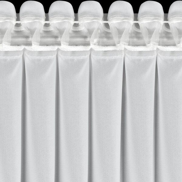 VÁNOČNÍ ZÁCLONA NA PÁSCE FLAKE 350X160 CM BÍLÁ