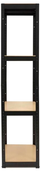 Kovový regál 174x80x40 cm 4 police SPRINGOS HA5283 černý