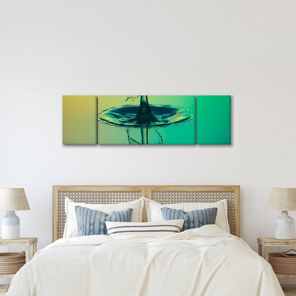 Obraz kapky vody (170x50 cm)