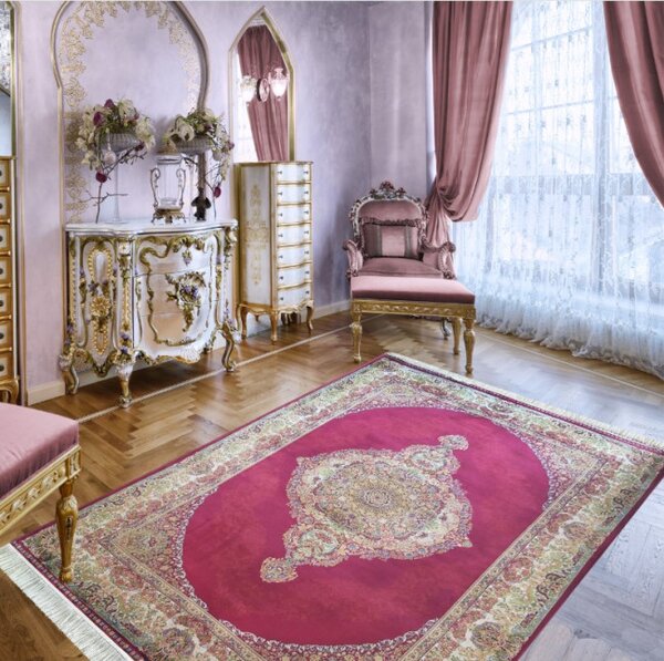 Koberec Exkluzivní Qum Silk 01 červený