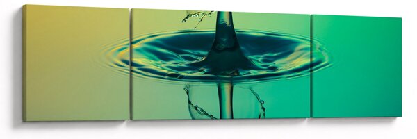 Obraz kapky vody (170x50 cm)