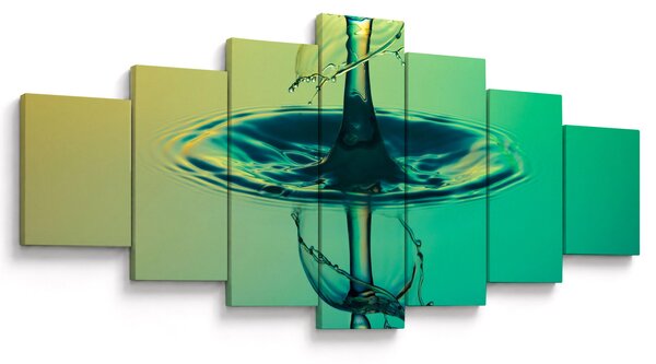 Obraz kapky vody (210x100 cm)