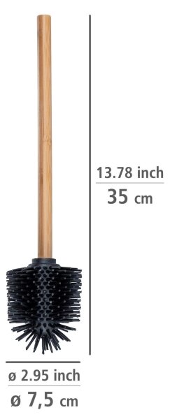 WENKO 25360100 - WC štětka 7,5x35 cm hnědá/černá