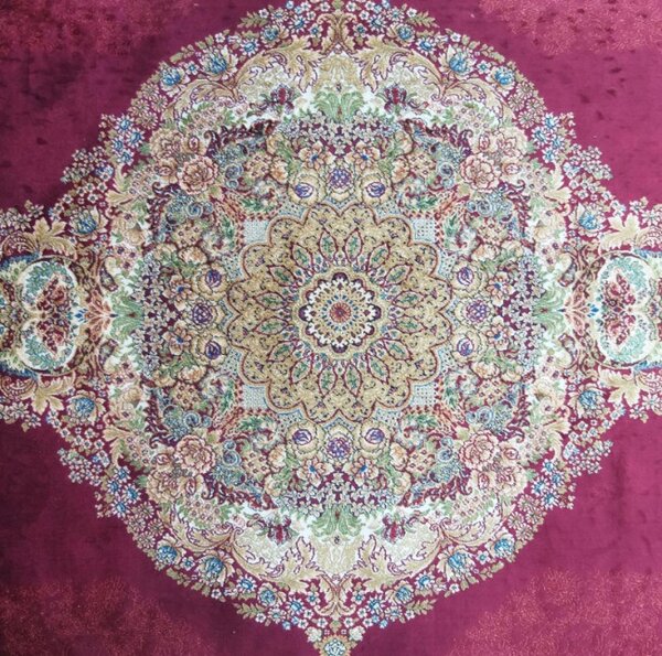 Koberec Exkluzivní Qum Silk 01 červený