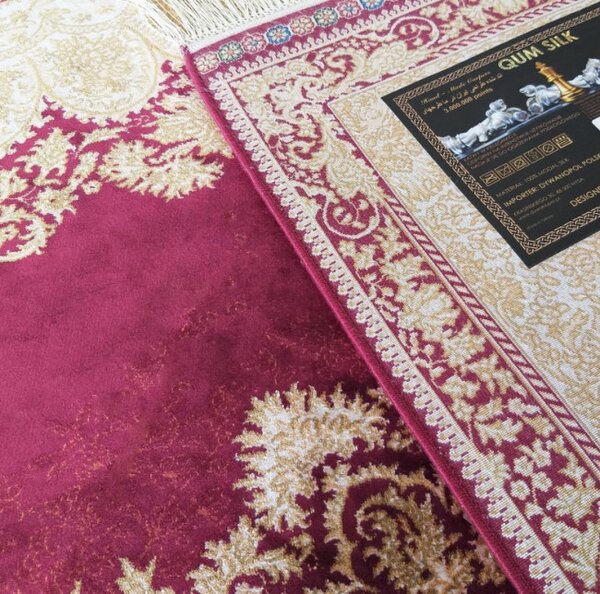 Koberec Exkluzivní Qum Silk 02 čevený