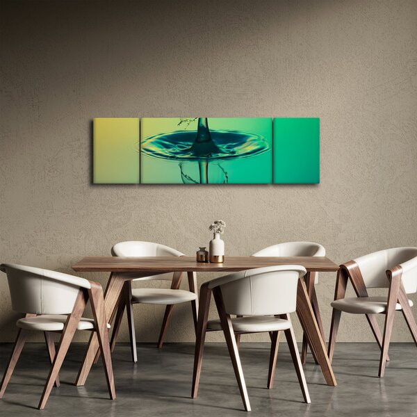 Obraz kapky vody (170x50 cm)