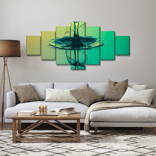 Obraz kapky vody (210x100 cm)